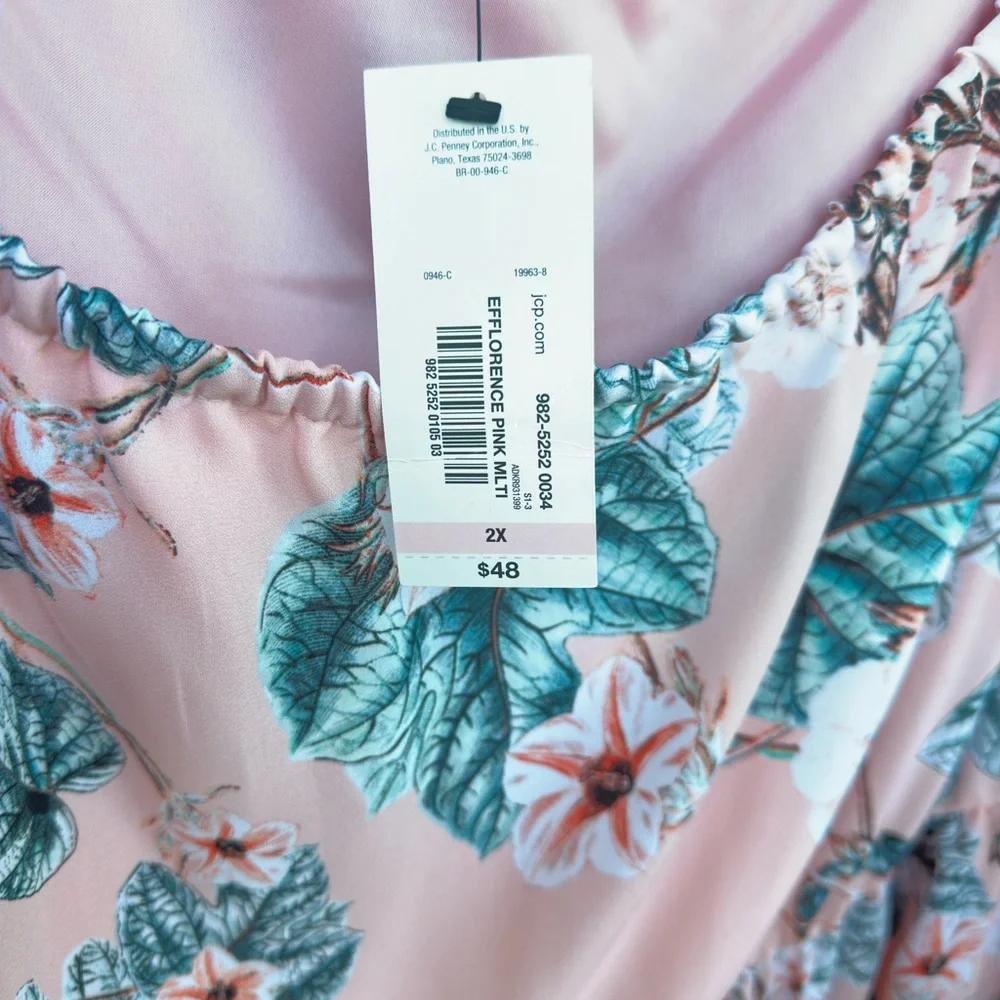 a.n.a Pink Flutter Sleeve Ruffled Blouse - Picture 7 of 11